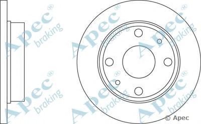 APEC BRAKING dsk2047 -  Тормозной диск